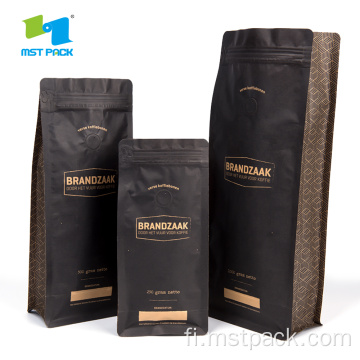 Box Pusch Kraft Paper Bag Coffefoliopakkaus